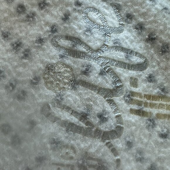 Made for a life 3/4 zip white with gray poka dots pullover - Picture 5 of 6